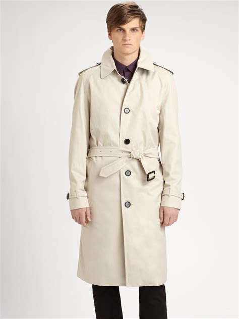 burberry trench coat mens saks fifth avenue|Trench Coats for Men .